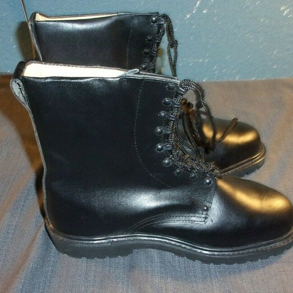 CORP BLACK LEATHER MILITARY SIZE 11R BOOTS BI 312 main image 7